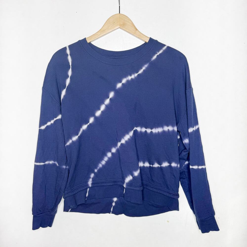 ATHLETA Navy Tie Dye Top